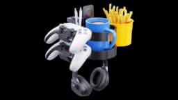 7-in-1 Desk Cup Holder - Black