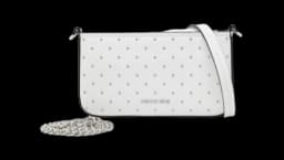 Bryant Small Studded Leather Convertible Pochette - White