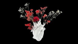 Love In Bloom Vase - White