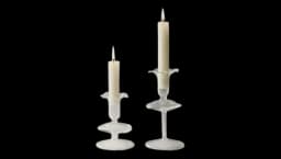 Glass Candle Holder 10.5cm - Clear