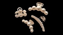 Large Pearl Hair Claw Clip Set Of 4