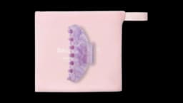 Sugilite Moon Marbled Hair Clip - Lilac