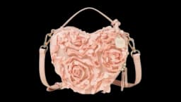 Floral Appliqué Shoulder Bag - Dancer Pink
