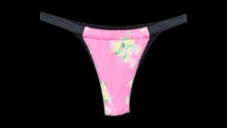 Amore Floral-Print Bikini Bottom - Pink
