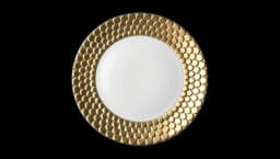 Aegean Dinner Plate (27cm) - Gold-Tone/White