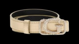 Logo-Buckle Belt - Gold-Tone