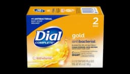 Gold Antibacterial Deodorant Soap 180g - 2 Pack