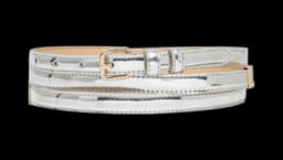 Arnela Logo-Buckle Belt - Silver Tone