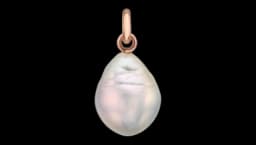 Nura Baroque Pearl Pendant Charm - 18kt Rose Gold/Freshwater Pearl