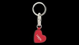 Heart-Shape Keyring - Red