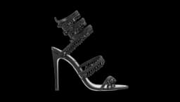 110mm Beaded-Embellished Stiletto Sandals - Black