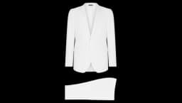 Taormina-Fit Single-Breasted Suit - White