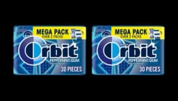 Orbit Peppermint Sugar Free Chewing Gum Mega Pack