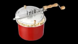 Original Whirley Pop Popcorn Machine - Red/Silver