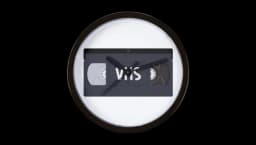 VHS Video Cassette 10" Wall Clock