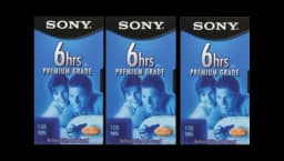 3T120VR 6hrs. EP T-120 VHS Tapes (3-Pack)