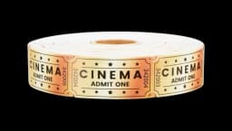 Golden Movie Tickets Single Roll
