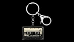Acrylic Vintage Cassette Tape Keychain - Multicolor