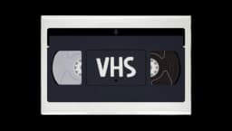 VHS Video Cassette Rectangle Magnet