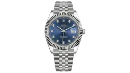 Datejust Blue Diamond Dial Fluted Jubilee 41mm - 126334