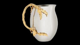 Fern 24k Gold Plated Pitcher