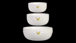 Pikachu Kitchen Ceramic Mixing Bowls (3-Piece) - White