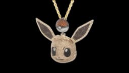 Eevee Necklace - Gold/Diamond Simulate Stones