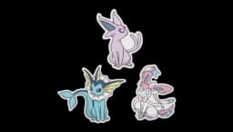 Vaporeon, Espeon & Sylveon Stickers (3-Pack)
