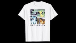 Pokémon Eevee Glaceon Leafeon Evolution Ice Grass T-Shirt - Multicolor