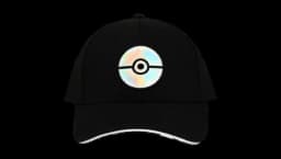 Holographic Pokeball Elie Flex Baseball Cap - Black