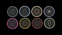 Kanto Gym Badge Coasters (8-Pack)