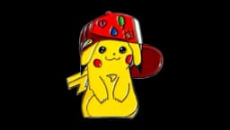 Pikachu With Gym Badges Enamel Pin - Multicolor