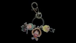 Luffy, Zoro & Sanji Metal Keychain - Multicolor