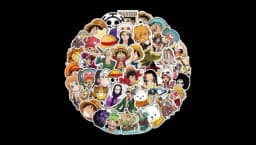 Waterproof Vinyl Stickers 50 Pieces - Multicolor