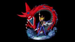 Yami Yugi & Slifer the Sky Dragon Statue