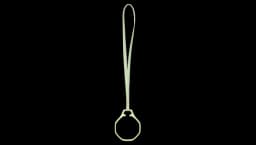 Royal Pop / Leather Lanyard Blaue Acht