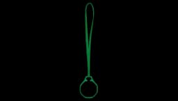 Royal Pop / Leather Lanyard Green Eight