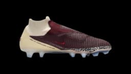 United Phantom 6 High Elite Firm-Ground Football Boot - Burgundy/Crush/Fossil/University Red