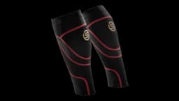 SERIES-5 Unisex 3D Calf Sleeves - Black/Ruby Red