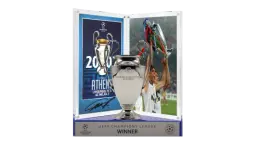 Kaka Official UCL Signed 3D Mini Replica Trophy on Stand: 2007 Winner