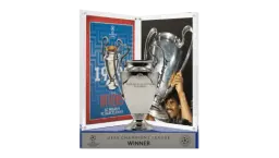 Frank Rijkaard Official UCL Signed 3D Mini Replica Trophy on Stand: 1994 Winner