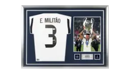Eder Militao Official UCL  Back Signed 2023-24 Home Shirt