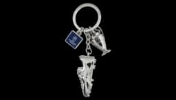 Football Boot & Mini Trophy Replica Keyring