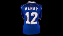 Thierry Henry Back Signed France 1998 Shirt