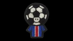 Football Head Brooche - Multicolor