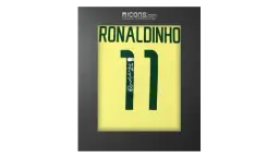 Ronaldinho Back Signed Brazil 2026 Home Shirt In Deluxe Packaging