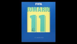 Romario Official World Cup Back Signed Brazil Retro Home Shirt In Deluxe Packaging