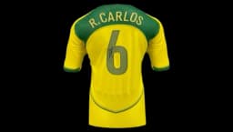 Roberto Carlos Signed Brazil 2004-06 Home Football Shirt