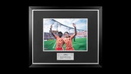 Marco van Basten & Frank Rijkaard Signed Netherlands Photo In Premium Photo Frame: EURO 1988 Winners