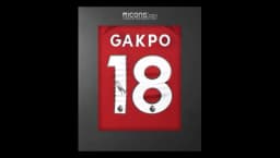 Cody Gakpo Back Signed 2022-23 Home Shirt In Deluxe Packaging
